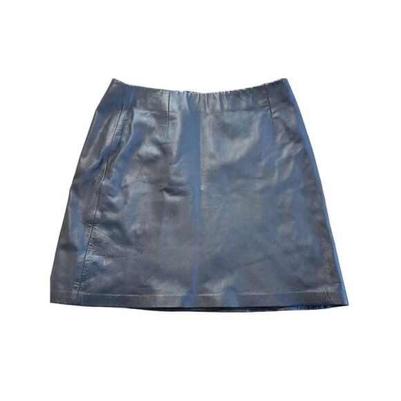 NWT Vintage Cache 100% Leather skirt size 8 - Picture 1 of 6